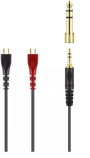 Replacement Audio Cable compatible with Sennheiser HD25 HD25-1 HD25-1 II HD25-C HD25-13 HD 25 HD600 HD650 Headphones