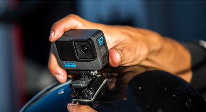 Curved & Flat Adhesive Mounts for GoPro HERO 5–13, DJI Osmo & Insta360 – Helmet & Surface Mount Set